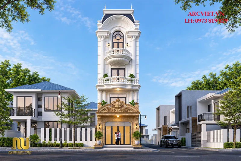 Mặt Tiền Nhà Phố 5m Cổ Điển