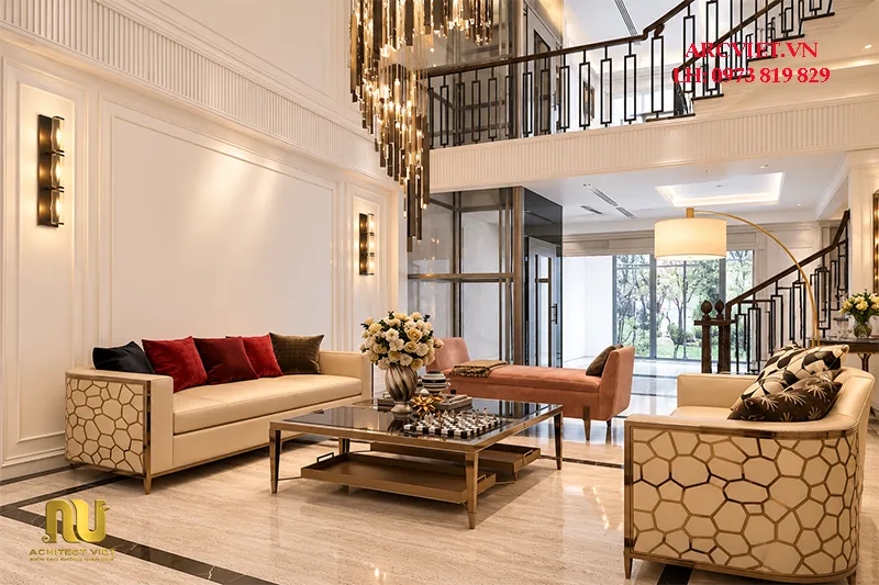 Mặt tiền nhà phố 5m tân cổ điển
