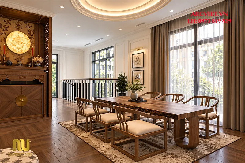 Mặt tiền nhà phố 5m tân cổ điển