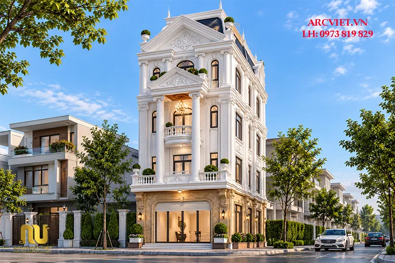 Mẫu nhà lô góc 2 mặt tiền 6m