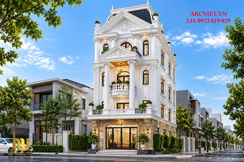 Mẫu nhà lô góc 2 mặt tiền 6m