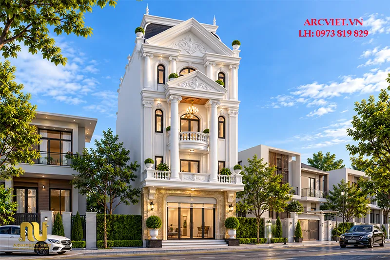 Mẫu nhà lô góc 2 mặt tiền 6m