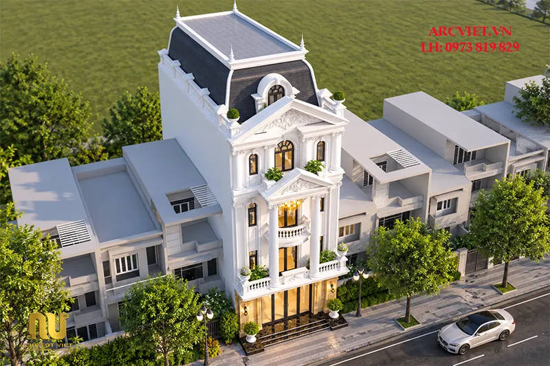 Mẫu nhà lô góc 2 mặt tiền 6m