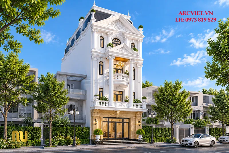 Mẫu nhà lô góc 2 mặt tiền 6m