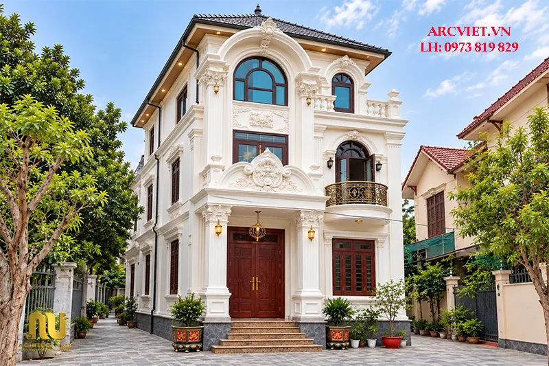 Mẫu nhà mái nhật ngang 9m 3 tầng