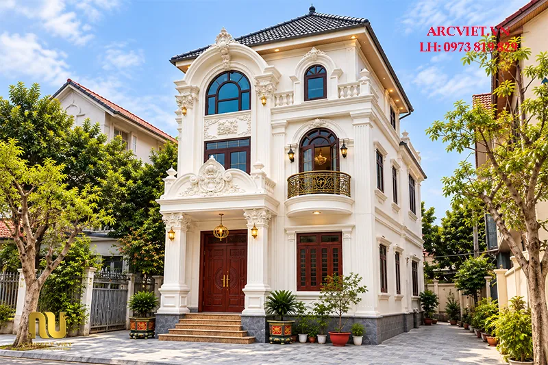 Mẫu nhà mái nhật ngang 9m 3 tầng