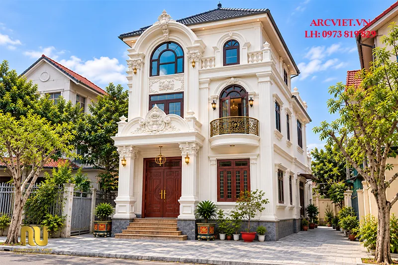 Mẫu nhà mái nhật ngang 9m 3 tầng