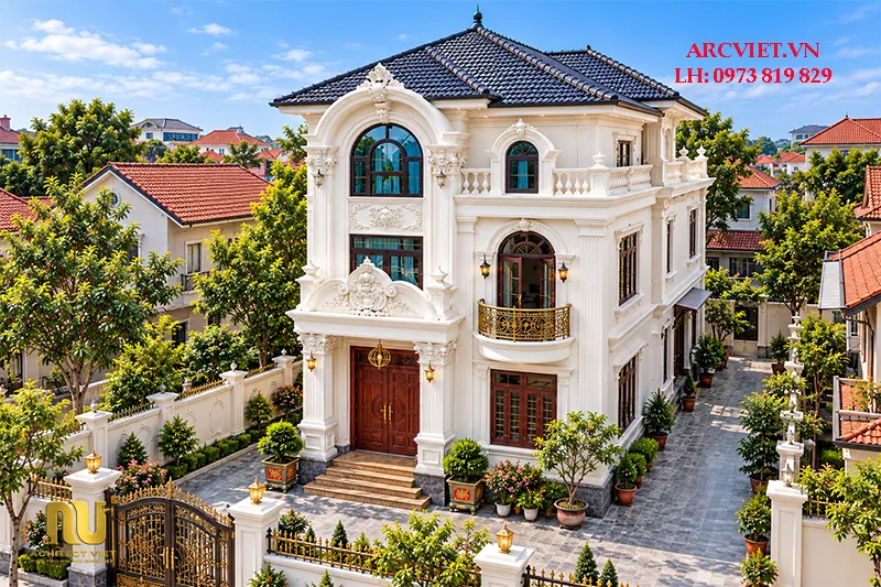 Mẫu nhà mái nhật ngang 9m 3 tầng