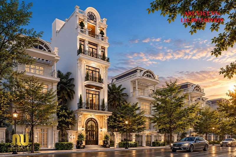 Mẫu nhà phố 5 tầng mặt tiền 4m