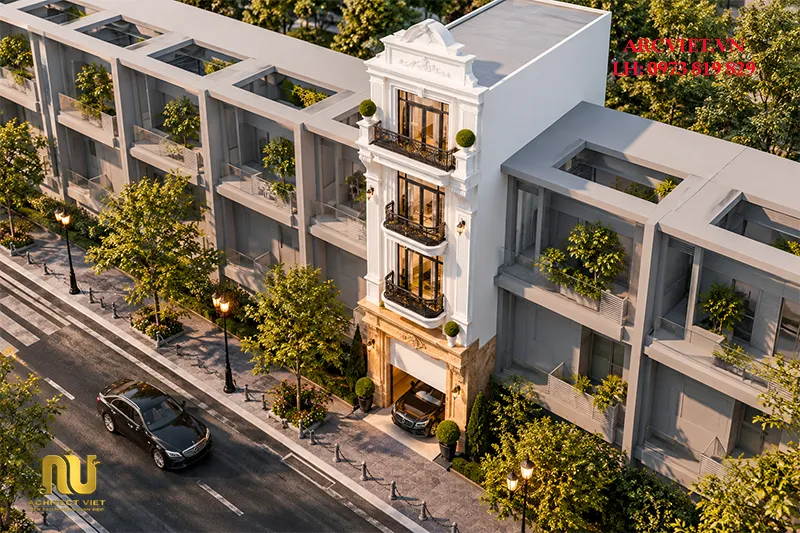 Mẫu nhà phố 5 tầng mặt tiền 5m