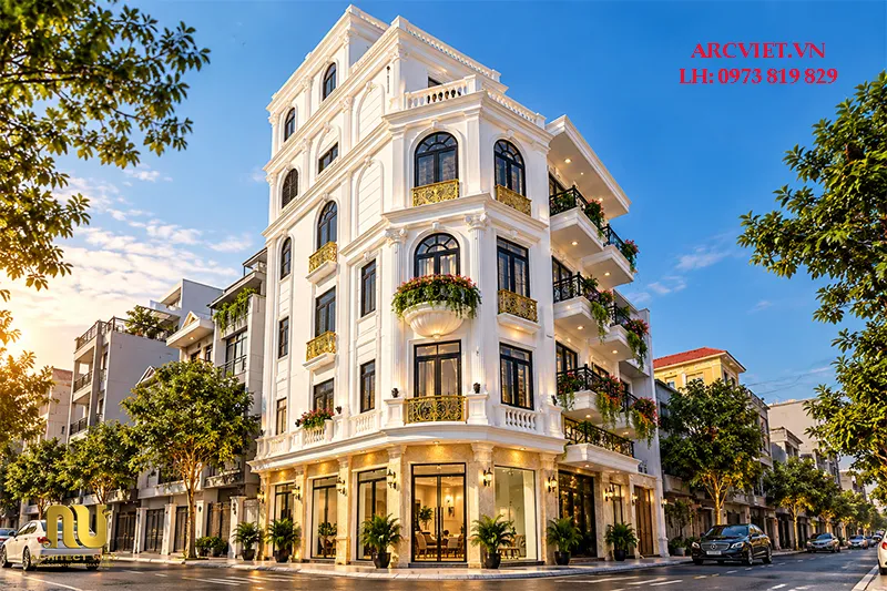 Thiết kế khách sạn 2 mặt tiền