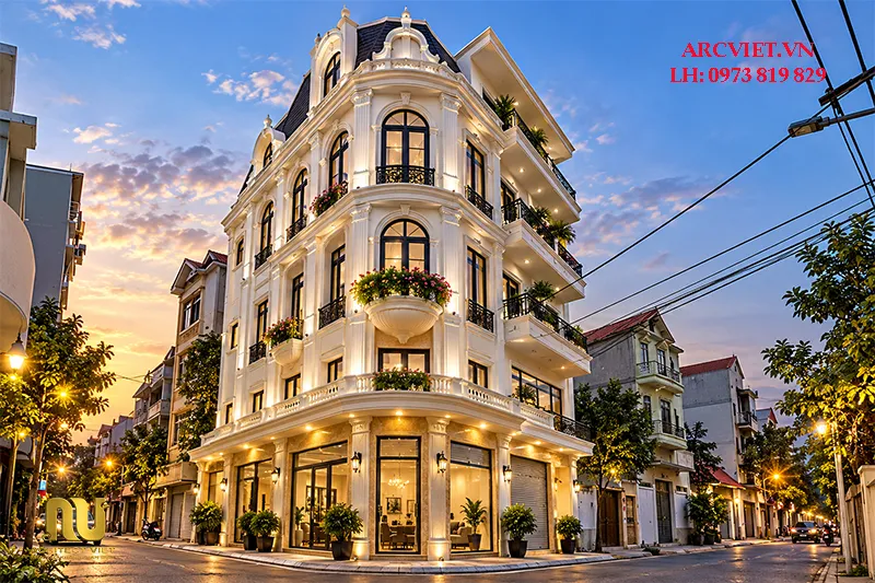 Thiết kế khách sạn 2 mặt tiền