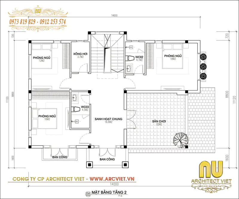 thiết kế biệt thự hiện đại có bể bơi