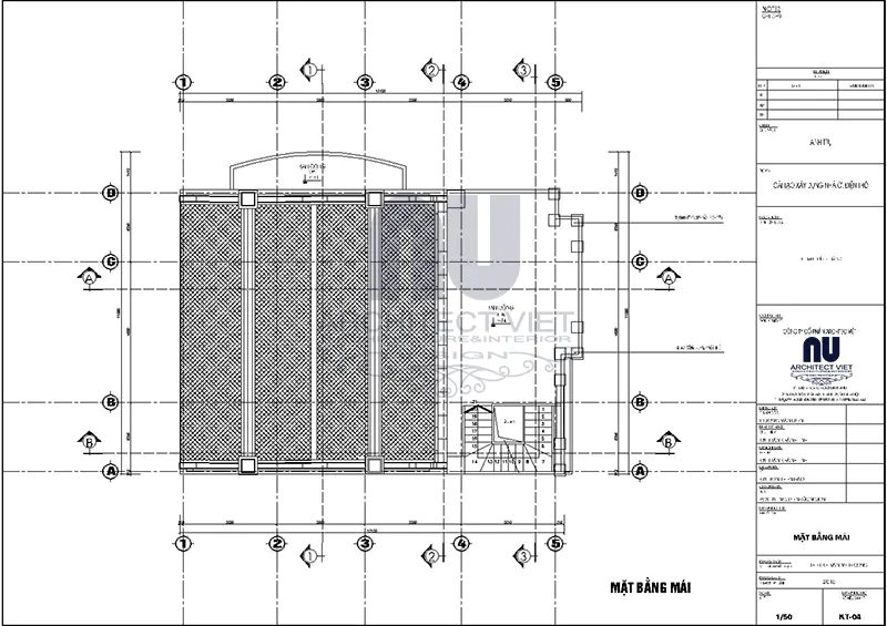 nhà thờ họ 3 gian bê tông giả gỗ