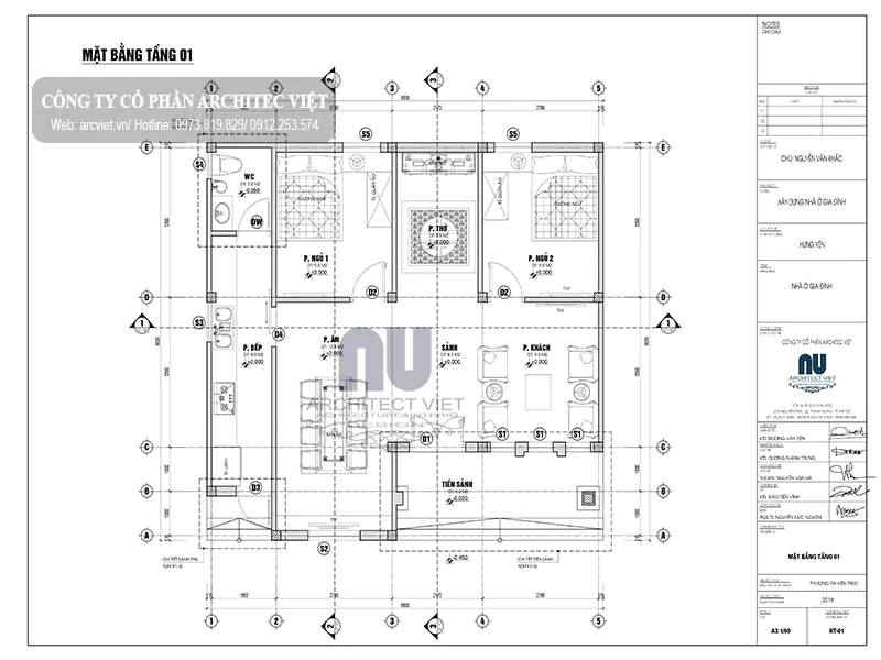 nhà cấp 4 2 phòng ngủ 70m2