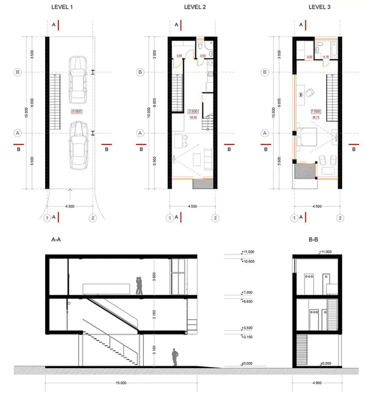 Bản vẽ thiết kế nhà dân đầy đủ