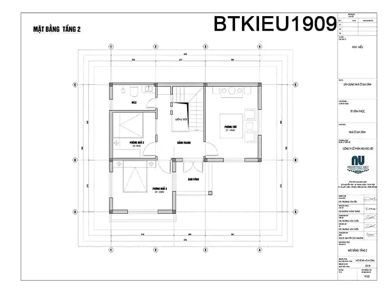 Bản vẽ thiết kế nhà dân đầy đủ