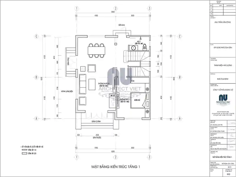 Bản vẽ thiết kế nhà dân đầy đủ