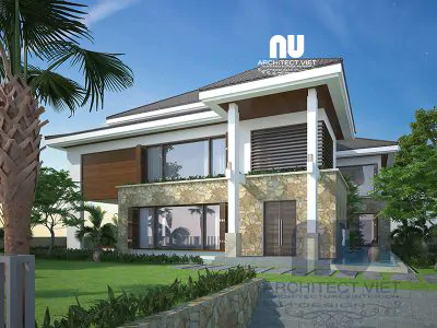 biệt thự 3 tầng hiện đại 350m2