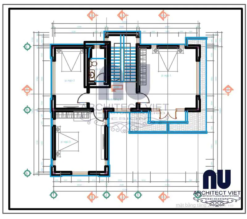 chiêm ngưỡng mẫu biệt thự 2 tầng chữ L 150m2 mái Thái đẹp 12