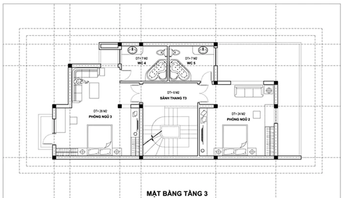 mặt bằng nhà 8m