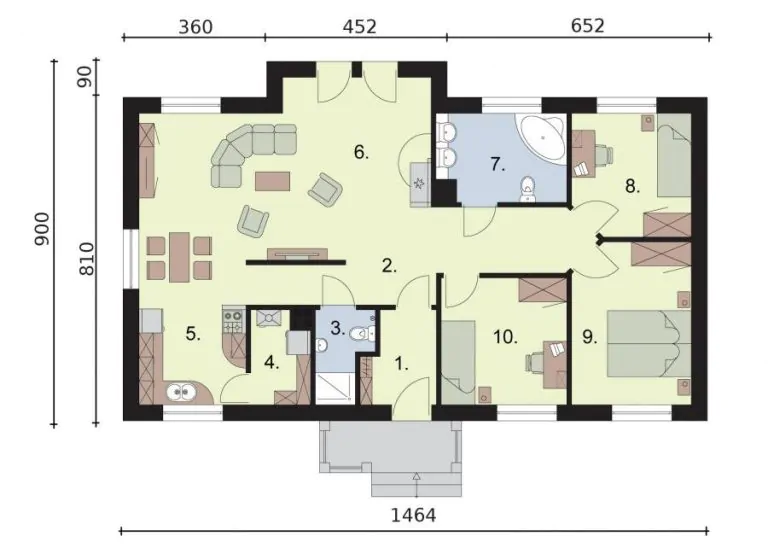 nhà cấp 4 đẹp 100m2