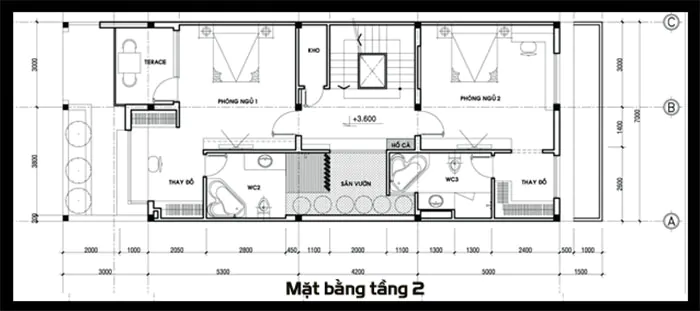 Mẫu thiết kế nhà đẹp 7x20m