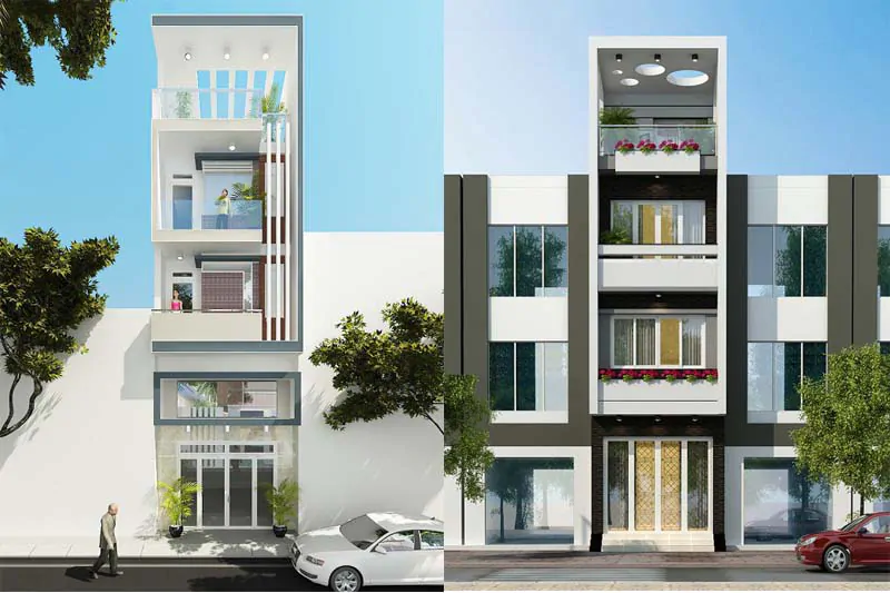 nhà mặt tiền 3m
