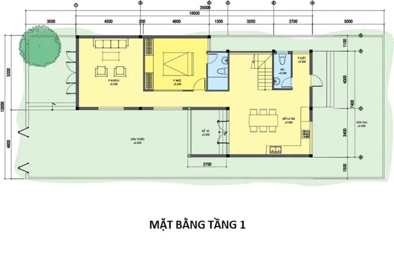 thiết kế biệt thự 10x25m