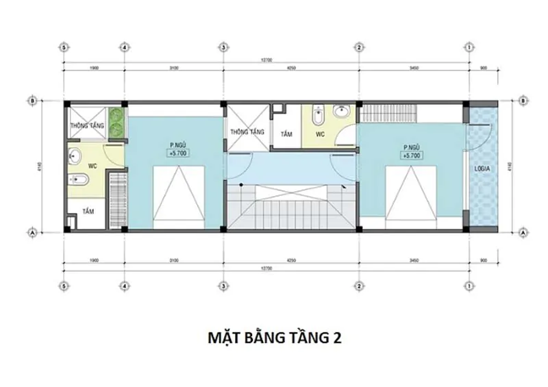 thiết kế nhà 50m2