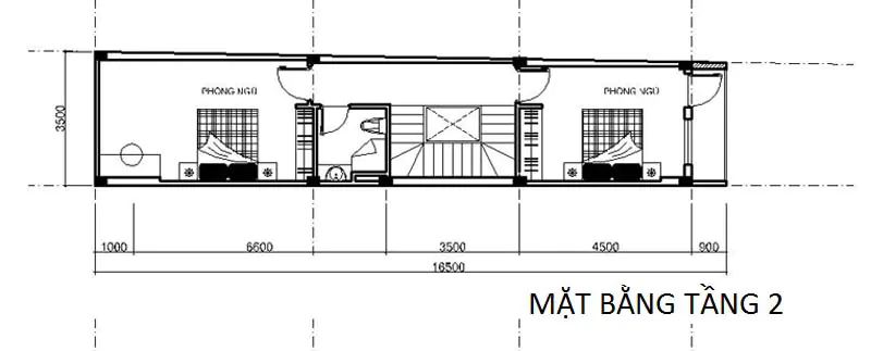 Thiết kế nhà ống mặt tiền 3 5m