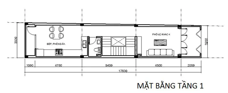 Thiết kế nhà ống mặt tiền 3 5m