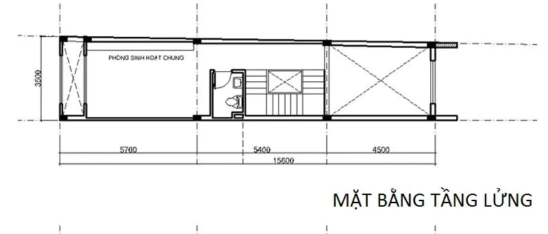 Thiết kế nhà ống mặt tiền 3 5m