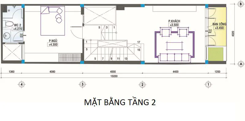 nhà phố 4 tầng 4x14m