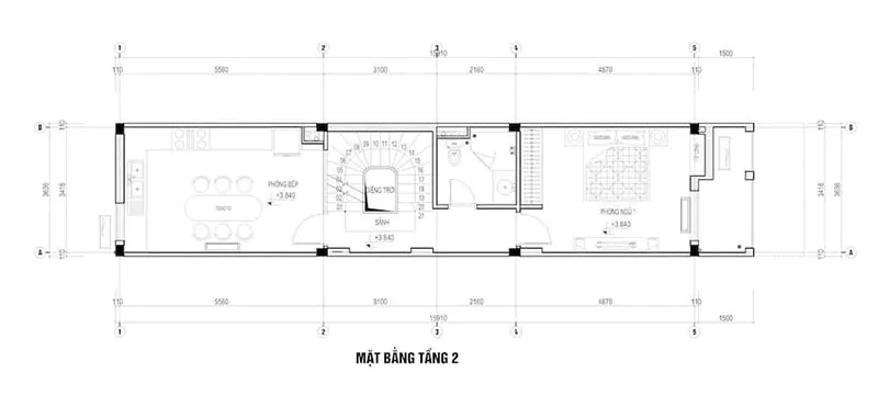 nhà phố 4x15m 4 tầng 1 tum 5