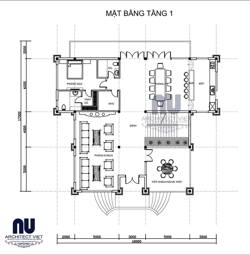 nhà biệt thự phong cách tân cổ điển