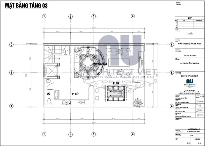 Mặt bằng tầng 3