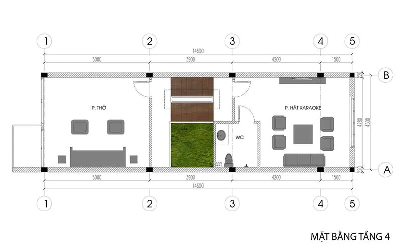 nhà phố 5 tầng hiện đại 65m2