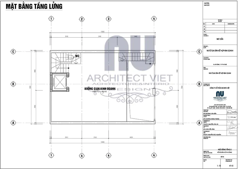 Mặt bằng tầng lửng