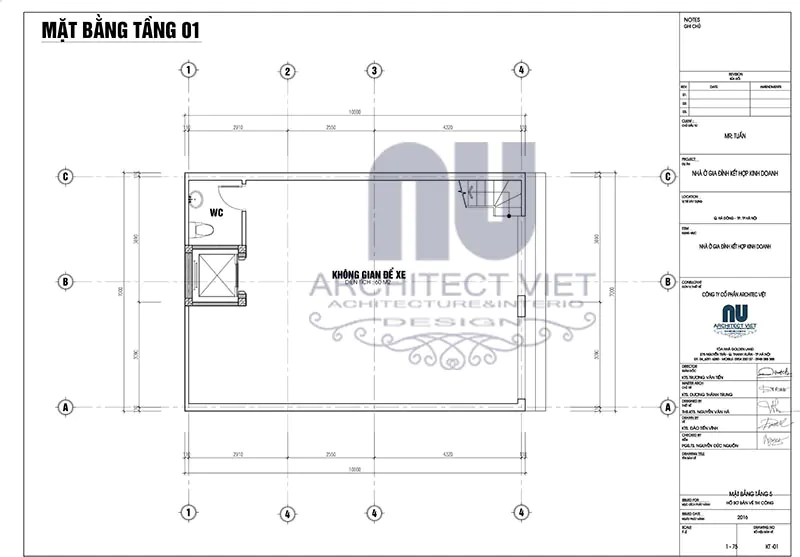 chi phí xây nhà 6 tầng 70m2