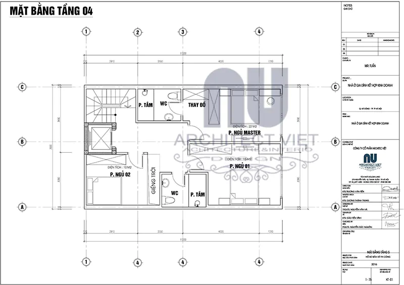 chi phí xây nhà 6 tầng 70m2