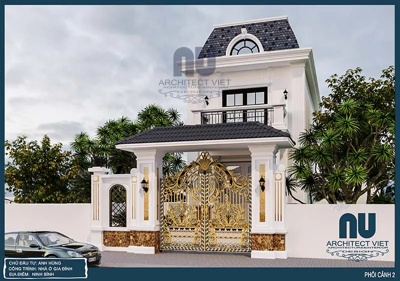 Nhà phố 2 tầng tân cổ điển