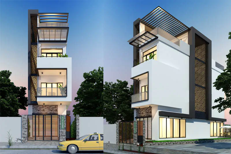 nhà phố 3 tầng 90m2