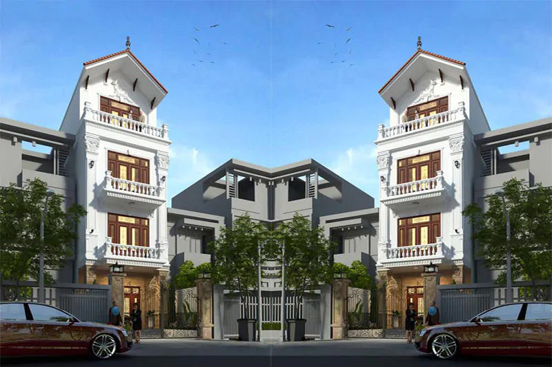 nhà phố 4 tầng 100m2