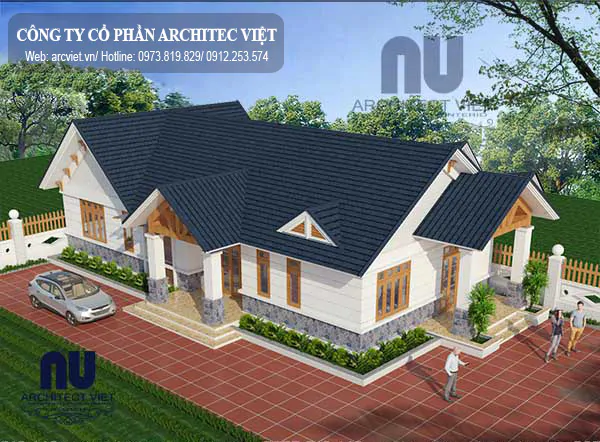 Nhà cấp 4 mái thái 150m2