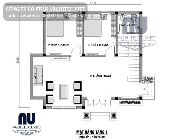 nhà cấp 4 70m2