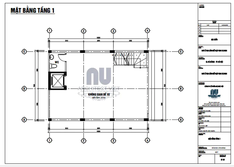 mẫu nhà phố 2 tầng 7x10