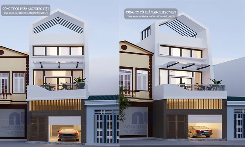 dự án cải tạo nhà phố 3 tầng 5x16,5m