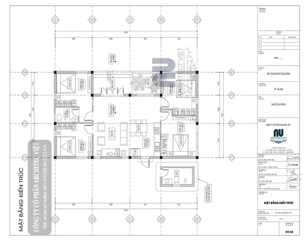 nhà cấp 4 mái thái 115m2