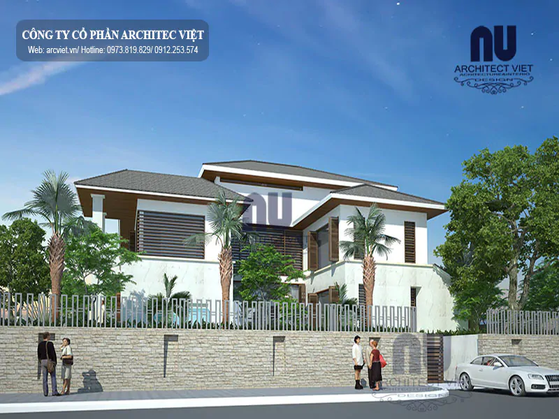 mẫu nhà 3 tầng hiện đại 1152m2